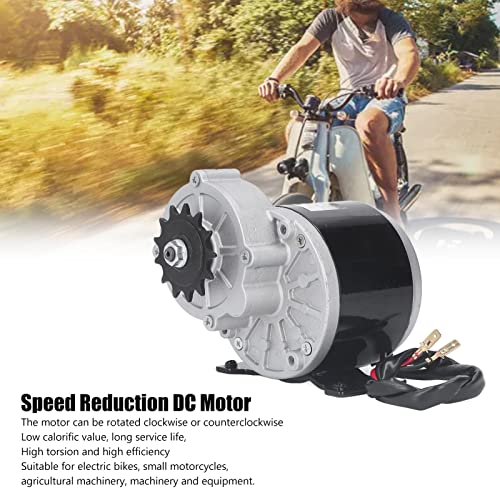 Diydeg Brushed DC Motor, 24V 500W 13T 28.5A High Torque Brushed Electric Motor, 2800RPM High Speed Reduction Geared Motor for EBike, Electric Scooter, Electric Go Kart, Electric Bicycle