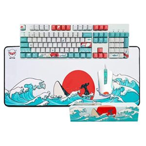 custom keycaps and gaming mouse pad set & xvx g705 wired gaming mouse