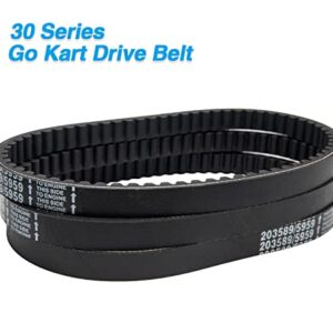 30 Series Go Kart Drive Belt Replaces Manco 5959 / Comet 203589 Go Kart Belt, Torque Vonverter Belt (3Pcs)