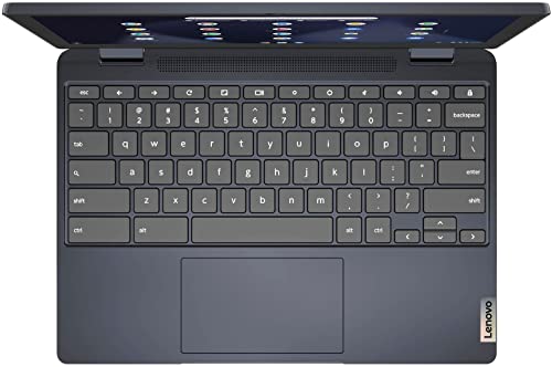 Lenovo 2022 Flagship Chromebook 11.6" HD 2 in 1 Touchscreen Laptop Computer, 8 Core- Mediatek MT8183, 4GB RAM, 64GB eMMC, WiFi, Bluetooth, Webcam, Chrome OS, Abyss Blue