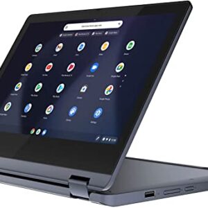 Lenovo 2022 Flagship Chromebook 11.6" HD 2 in 1 Touchscreen Laptop Computer, 8 Core- Mediatek MT8183, 4GB RAM, 64GB eMMC, WiFi, Bluetooth, Webcam, Chrome OS, Abyss Blue