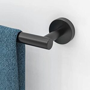 RARXTR 24 Inch Matte Black Towel Bar Towel Rack for Bathroom Kitchen Hand Towel Holder Dish Cloths Hanger SUS304 Stainless Steel RUSTPROOF Wall Mount (Matte Black)