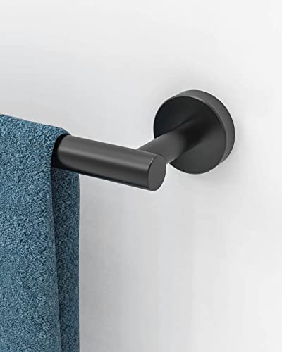 RARXTR 24 Inch Matte Black Towel Bar Towel Rack for Bathroom Kitchen Hand Towel Holder Dish Cloths Hanger SUS304 Stainless Steel RUSTPROOF Wall Mount (Matte Black)