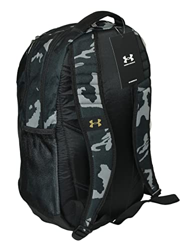 Under Armour Men's UA Hustle 3.0 Backpack (Black / Metallic Gold-007), One Size