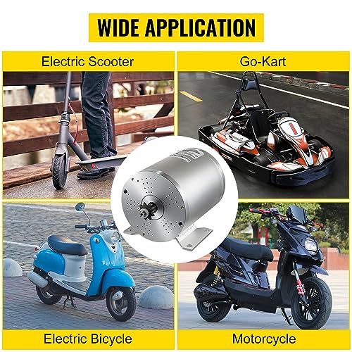 RibasuBB 3000W Electric Brushless DC Motor Kit, 72V 6600RPM 24 Mosfet BLDC Brushless Motor Kit with 80A Brushless Controller for Go Karts E-Bike Electric Throttle Motorcycle Scooter