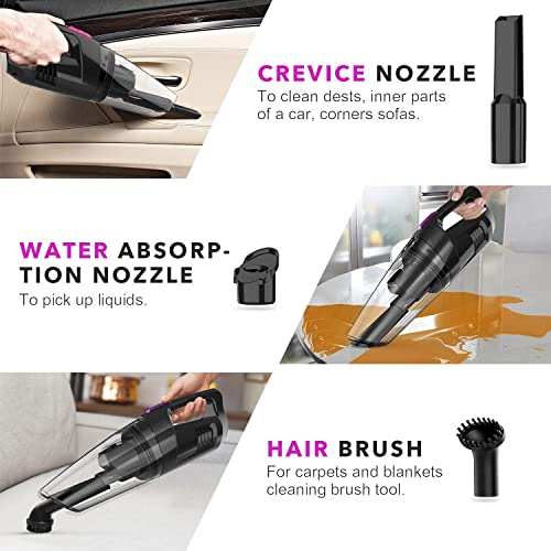 whall Handheld Vacuum Cordless, 8500PA Strong Suction Hand Held Vacuum Cleaner with LED Light, Lightweight Mini Car Vacuum Cordless Rechargeable, Portable Hand Vacuum Cleaner for Car, Home and Pet