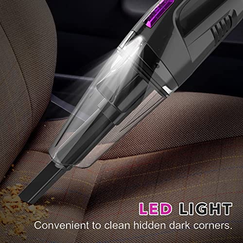 whall Handheld Vacuum Cordless, 8500PA Strong Suction Hand Held Vacuum Cleaner with LED Light, Lightweight Mini Car Vacuum Cordless Rechargeable, Portable Hand Vacuum Cleaner for Car, Home and Pet