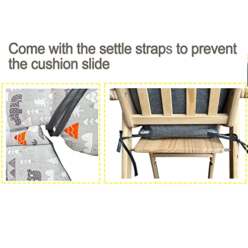 ZARPMA Highchair Cushion Insert Baby High Chair Cover Pad Chair Seat Cushion Liner Mat Padding Wooden Highchair Protection Pad