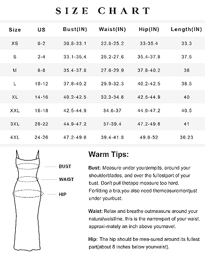 Popilush Shaper Maxi Bodycon Dress Built in Bra Bodysuit for Women Long Backless Slip Spaghetti Strap Dresses with Shapewear Black