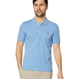 Lacoste Contemporary Collection's Men's Short Sleeve Classic Pique Polo Shirt, Heather Thermal, Medium