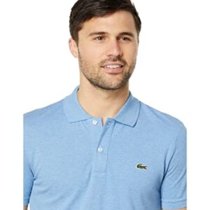 Lacoste Contemporary Collection's Men's Short Sleeve Classic Pique Polo Shirt, Heather Thermal, Medium