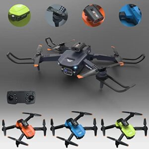 MIS1950s Upgraded Foldable Drone with 1080P Dual HD FPV Camera Remote Control Toys Gifts for Boys Girls Kids Adults with One Key Start/Landing Altitude Hold Headless Mode Speed Adjustment (Blue)