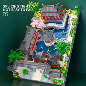Micro Building Blocks The Classical Gardens of Suzhou Architecture Set Mini Building Blocks Building Bricks Model Kit Micro Blocks Set Building Kit Gift for Age 14+ Kids Teens and Adults