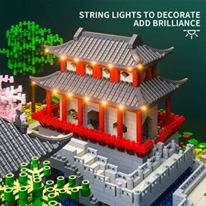 Micro Building Blocks The Classical Gardens of Suzhou Architecture Set Mini Building Blocks Building Bricks Model Kit Micro Blocks Set Building Kit Gift for Age 14+ Kids Teens and Adults