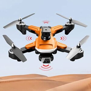 QUITOKA RC Drone 4K Dual Camera HD Aerial Photography 4-axis Aircraft Remote Control Airplane Toy Headless Mode Gravity Sensor One Key Back The Body is Foldable