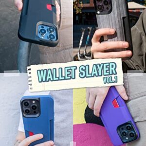 Smartish iPhone 14 Pro Max Wallet Case - Wallet Slayer Vol. 1 [Slim + Protective] Credit Card Holder - Black Tie Affair