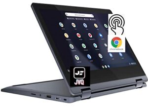 lenovo newest flex 3 11.6" hd touchscreen 2-in-1 chromebook, mediatek 8-core mt8183 cpu(up to 2.0ghz), 4gb ram, 320gb space(64gb emmc+256gb card), wifi, bluetooth, webcam, usb-c, chrome os+jvq mp