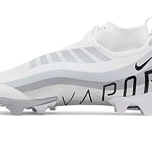 Nike Mens Vapor Edge Pro 360 Football Cleat, White/Black-Metallic Silver Sz11.5, 11.5