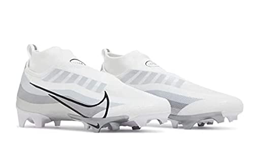 Nike Mens Vapor Edge Pro 360 Football Cleat, White/Black-Metallic Silver Sz11.5, 11.5