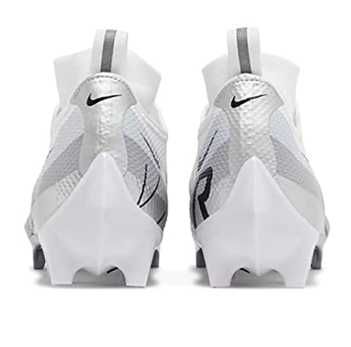 Nike Mens Vapor Edge Pro 360 Football Cleat, White/Black-Metallic Silver Sz11.5, 11.5