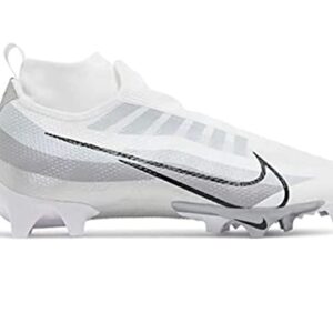 Nike Mens Vapor Edge Pro 360 Football Cleat, White/Black-Metallic Silver Sz11.5, 11.5