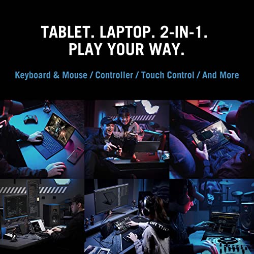 ASUS ROG Flow Z13 (2022) Gaming Laptop Tablet, 13.4” 120Hz IPS Type FHD 16:10 Display, Intel Core i5-12500H CPU, 16GB LPDDR5, 512GB PCIe SSD, Free Bundle Detachable RGB Keyboard, GZ301ZA-PS53, Black