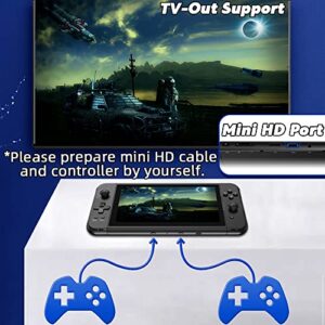 X70 Handheld Game Console 7.0 inch Pro Retro Games Consoles Classic Video Games Pad Style Preinstalled System Built-in Rechargeable Battery Gaming Consoles 64GB