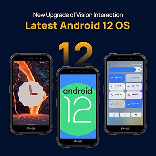 Ulefone Armor X6 Pro (2022 New) Rugged Smartphone, Lasted Android 12 Unlocked Rugged Phone, 8GB 32GB 128GB Extension 4000mAh 5.0 inch 13MP + 5MP IP68, 4G Dual SIM Phones Unlocked, NFC OTG - Orange