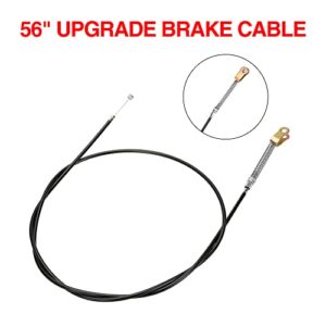 GREHUA Upgrade Brake Cable Casing 51" Inner Wire 56" Long for Manco 9598 9597 Yerf-Dog ASW Bristers Airheart MB-1 Predator 212cc 196cc 6.5Hp GX160 Go Kart Carter Drift Trike Fun Cart Dune Buggy ATV