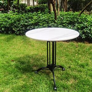 GZDEMYYXGS Table Base 28",with Retro Aluminum Black Legs,is Suitable for Restaurants,Coffee Shops,Bars,Leisure Rooms and Families. (Black)