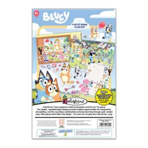 Colorforms Bluey Set - Repositionable Pieces Stick Like Magic - Scenes and Pieces from The Show Bluey for Storytelling Imaginative Play - Ages 3+, Multicolor