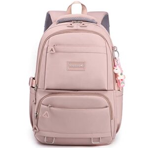 woyiyaan backpack for school girls bookbag cute bag college middle high elementary school backpack for teen girls (pink)