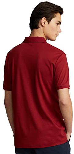 POLO RALPH LAUREN Men's Big and Tall Short Sleeve Pima Soft-Touch Polo Shirt (4XB, WineSigPny)