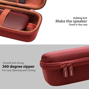 LTGEM Case for Bose Soundlink Flex Bluetooth Portable Speaker,Hard Storage Travel Protective Carrying Bag,Red