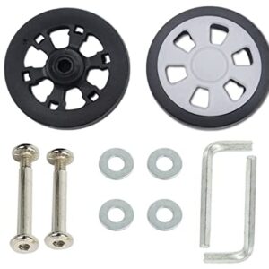 Luggage Suitcase Replacement Wheels Rubber Swivel Caster Wheels Bearings Repair Kits for Luggage