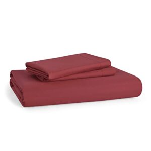 Bedsure Burgundy Red Duvet Cover Queen Size - Soft Brushed Microfiber Duvet Cover for Kids with Zipper Closure, 3 Pieces, Include 1 Duvet Cover (90"x90") & 2 Pillow Shams, NO Comforter