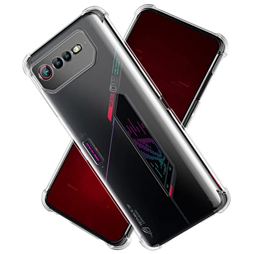 redluckstar for Asus ROG Phone 6 Case, ROG 6 Case Clear, Soft TPU Slim Thin Transparent Case for ROG Phone 6 5G 2022