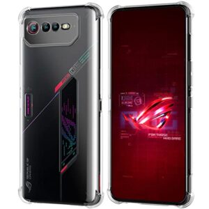 redluckstar for Asus ROG Phone 6 Case, ROG 6 Case Clear, Soft TPU Slim Thin Transparent Case for ROG Phone 6 5G 2022