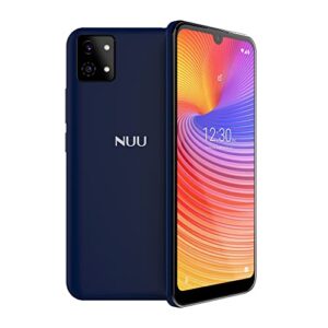 nuu a9l | unlocked 4g lte smartphone | 6.3" display | 32gb + 3gb ram | 3000 mah battery | android 11 edition | compatible with t-mobile at&t| 2022 | us warranty | indigo blue