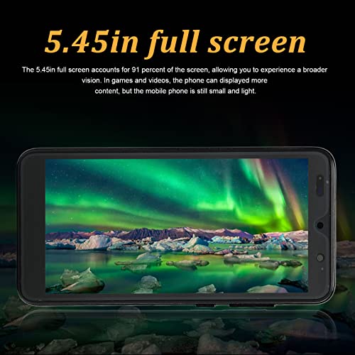 Heayzoki Rino7 Pro Unlocked Android Phones, Ultra Thin Smartphone with Face Recognition Function,HD Full Screen Dual Card Dual Standby Cellphone,2GB RAM 32GB ROM(Black)