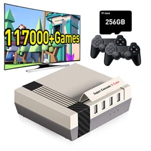 retro game console built in 117,000+ classic game,super console x cube mini video game console support 4k tv,emulator console compatible with most emulators,up to 4 players,lan/wifi,best gifts