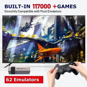 Retro Game Console Built in 117,000+ Classic Game,Super Console X Cube Mini Video Game Console Support 4K TV,Emulator Console Compatible with Most Emulators,Up to 4 Players,LAN/WiFi,Best Gifts