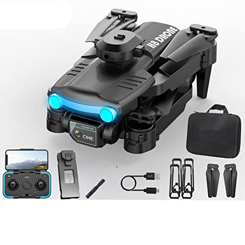 Drone with HD Dual Camera, Foldable Drone Remote Control Quadcopter Toys for Adult Kids, Intelligent Obstacle Avoidance UAV, Wifi Fpv, Altitude Hold One Key Start with Storage Bag
