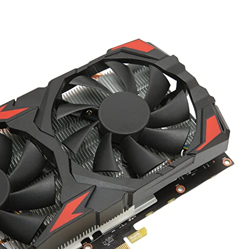 Dpofirs RX 580 Graphics Card, 8GB GDDR5 PC Video Graphics Card Original 256bit with 2 Cooling Fans PCI Express 3.0x16 Interface Gaming Graphics Card for Computer