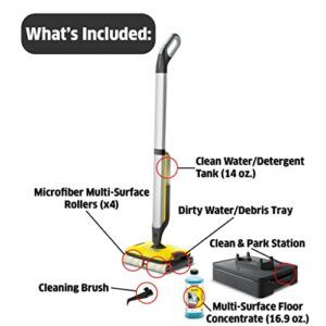 Kärcher - FC 7 Electric Mop & Sanitize Hard Floor Cleaner - Perfect for Laminate, Wood, Tile, LVT, Vinyl & Stone Flooring - Cordless