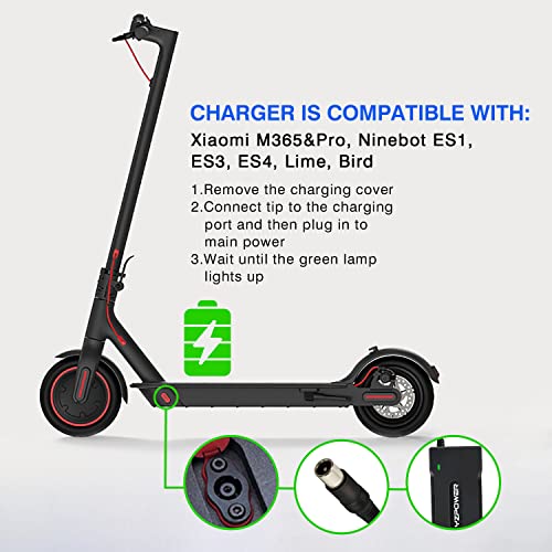 42V Charger for Segway Ninebot Electric Scooter,YZPOWER 36V Lithium Battery Charger Universal for M365 pro/pro2,Bird, Lime, Lime-S, Spin, Skip