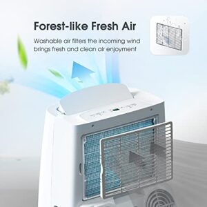 Portable Air Conditioner - Rintuf 2022 14000 BTU Portable AC Unit, Cools Rooms up to 700 Sq.ft, Dehumidifier & Fan, with 24H Timer Remote Control Window Kit for Home Living Rooms Bedroom