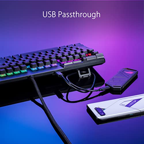 ASUS ROG Strix Flare II 100% RGB Gaming Keyboard, ROG NX Blue Mechanical switches, ABS Engraved keycaps, 8k Hz Polling, Sound-dampening Foam, Media Controls, USB passthrough, Wrist Rest-Black