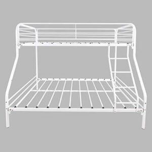 Twin-Over-Full Bunk Bed Closed Upper bunk White