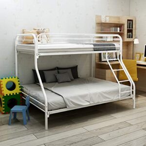 Twin-Over-Full Bunk Bed Closed Upper bunk White